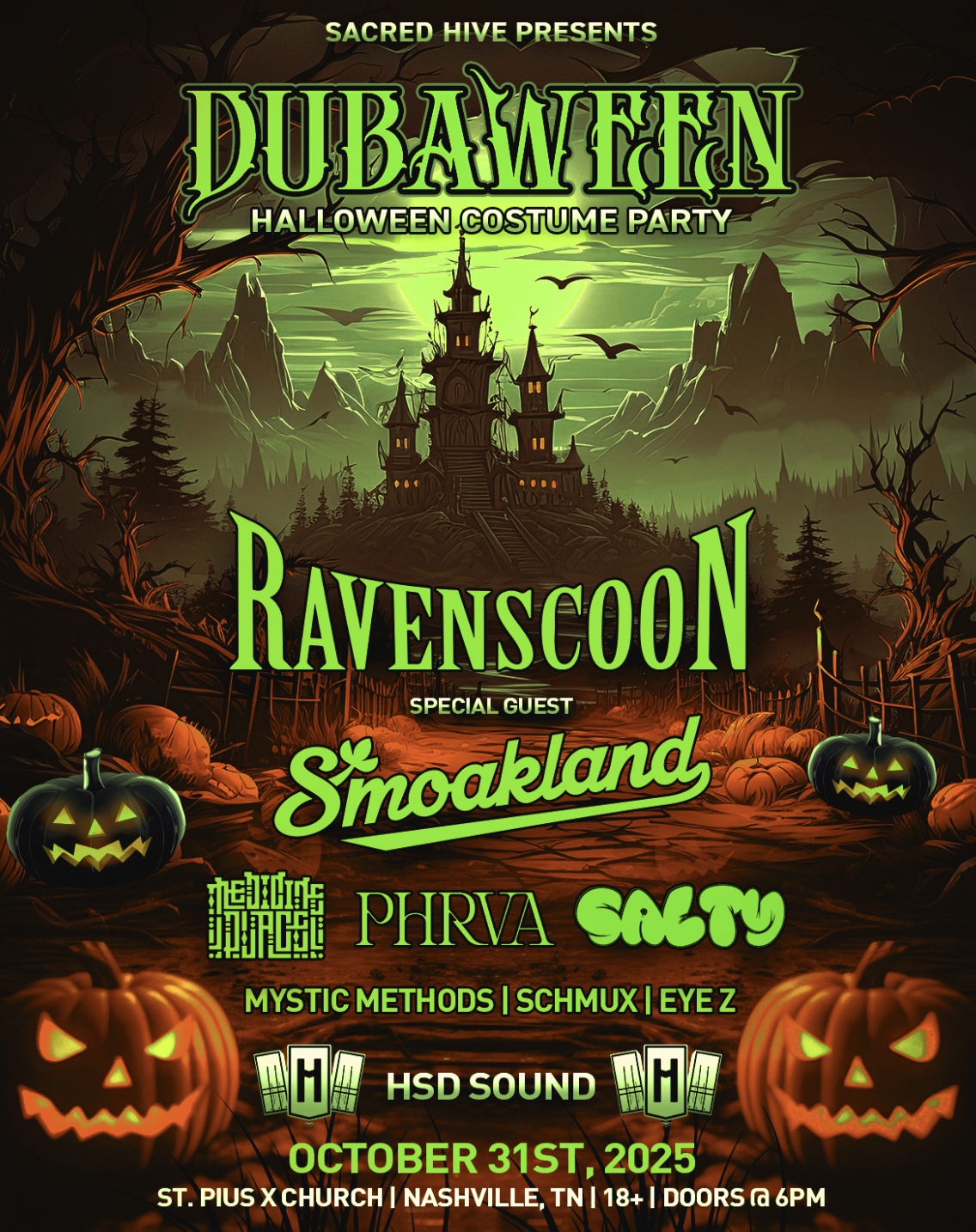Sacred Hive Presents: Dubaween Flyer
