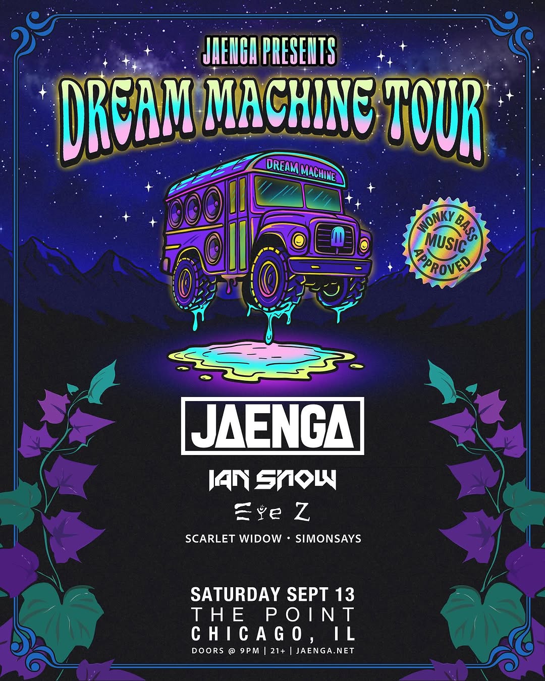 Jaenga - Drean Machine Tour Flyer
